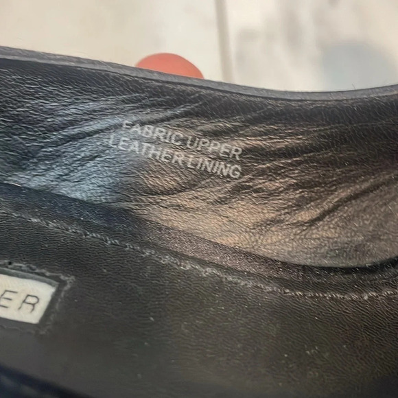 Vera Wang Lavender, size 8.5, black high heel bow  tie peep toe designer formal - Picture 10 of 10